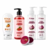 5 in 1 combo - Strawberry 1% salicylic acid Bodywash-300ml, vitamin c with niacinaminde Facewash-100ml, Red onion shampoo-200ml, Red onion conditioner-200ml, Beetroot Lipbalm-10G